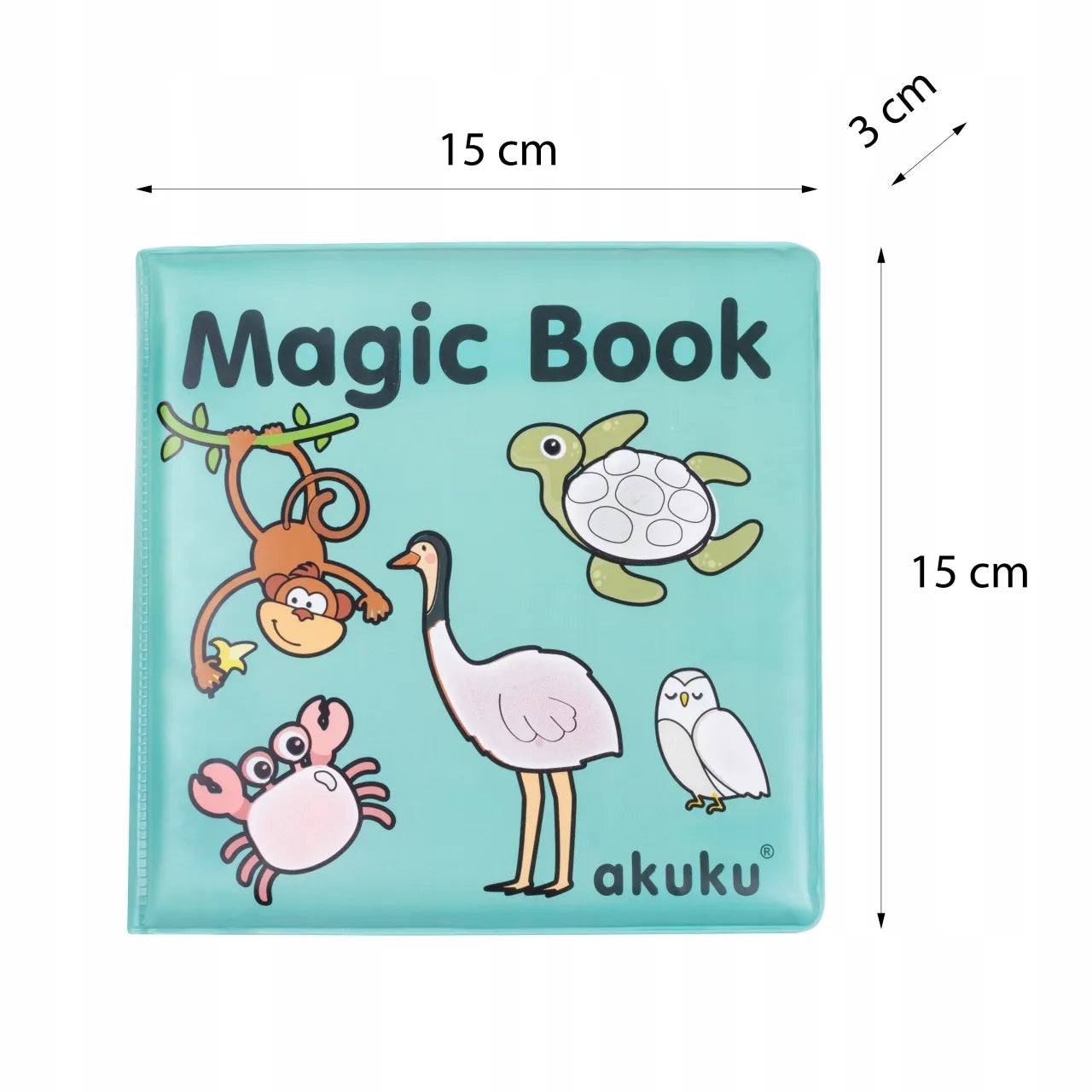 AKUKU magiška edukacinė knygelė žaidimui vandenyje piešimui vandeniu