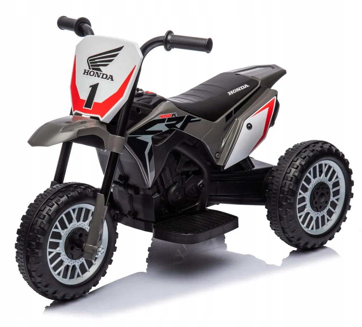 Akumuliatorinis motociklas Honda CRF450 triratis paspirtukas su garsu 30 W 2-3 km/h