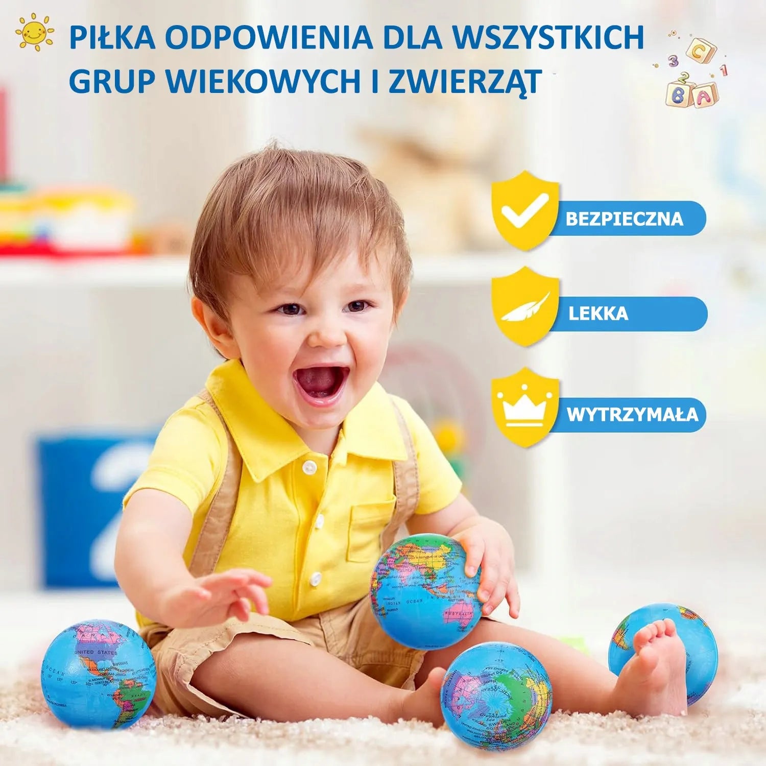 Antistresinių kamuoliukų rinkinys Gaublys