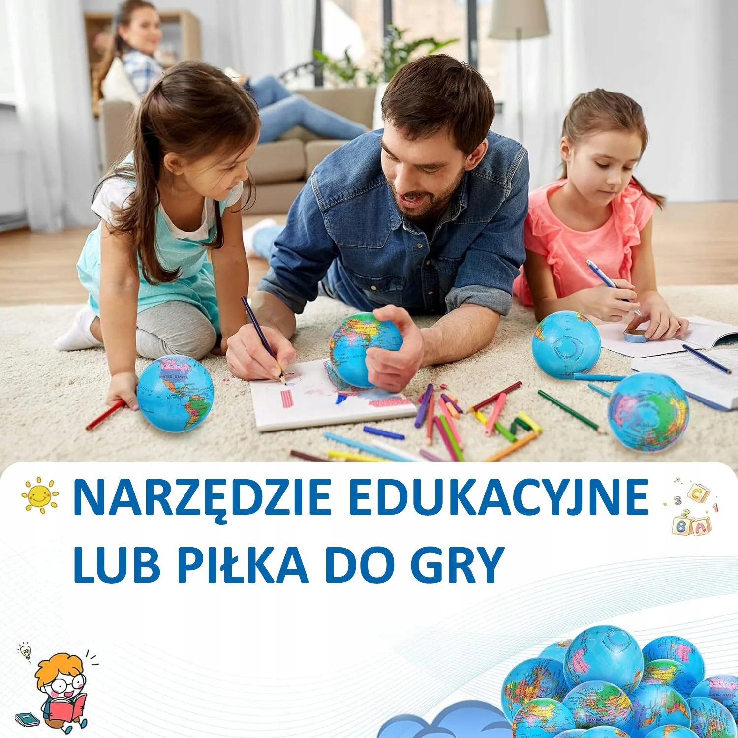 Antistresinių kamuoliukų rinkinys Gaublys