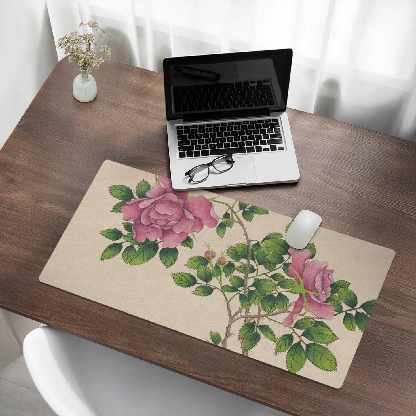 Apsauginis vinilinis kilimėlis įmonėms ir biurams Różany bukiet retro 90x45 cm