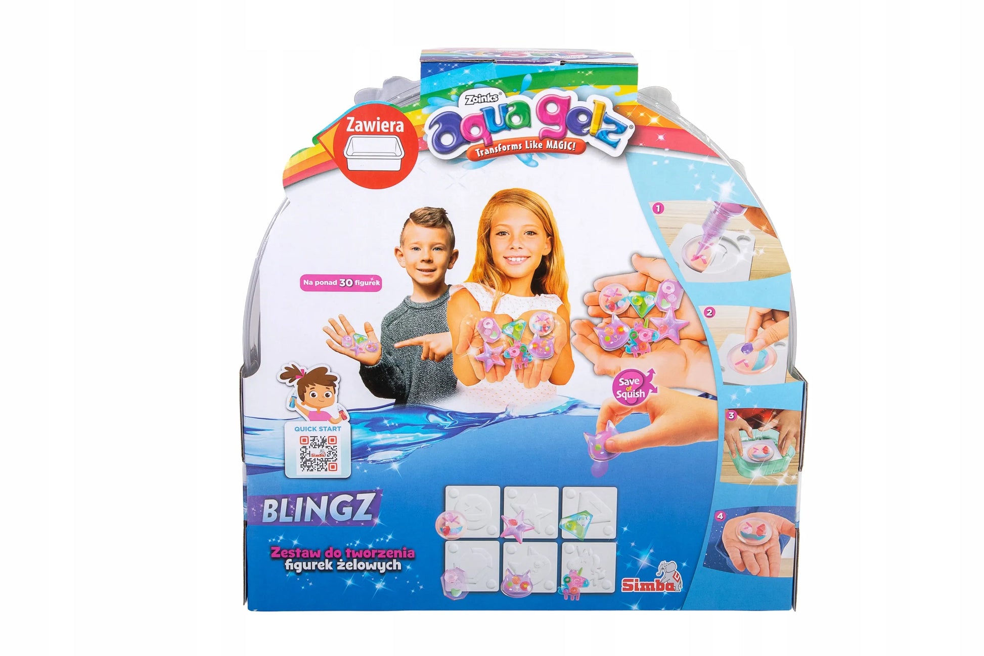AQUA GELZ didelis kūrybinis rinkinys – 6 spalvų geliai, kristalai ir 3D figūrėlės