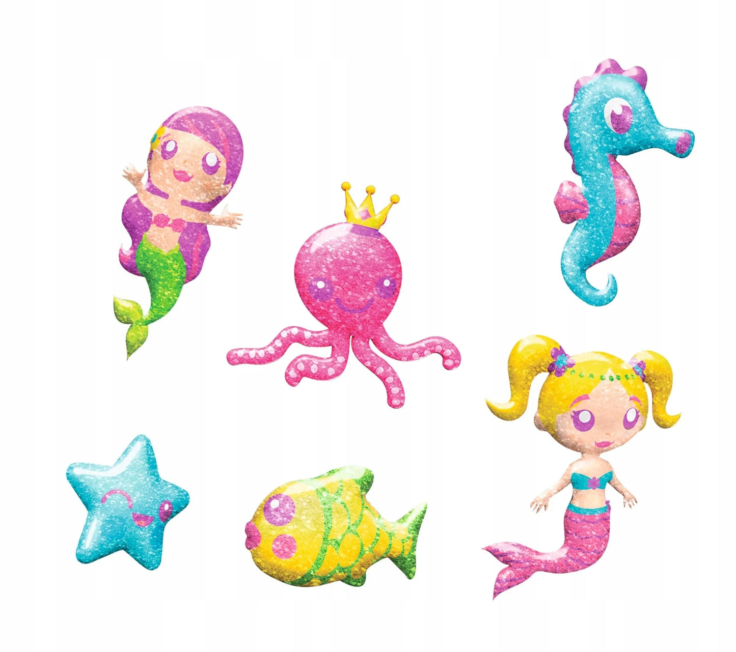 AQUA GELZ didelis kūrybinis rinkinys „Magiškos undinėlės“ 3D figūrėlės: 6 geliai + priedai