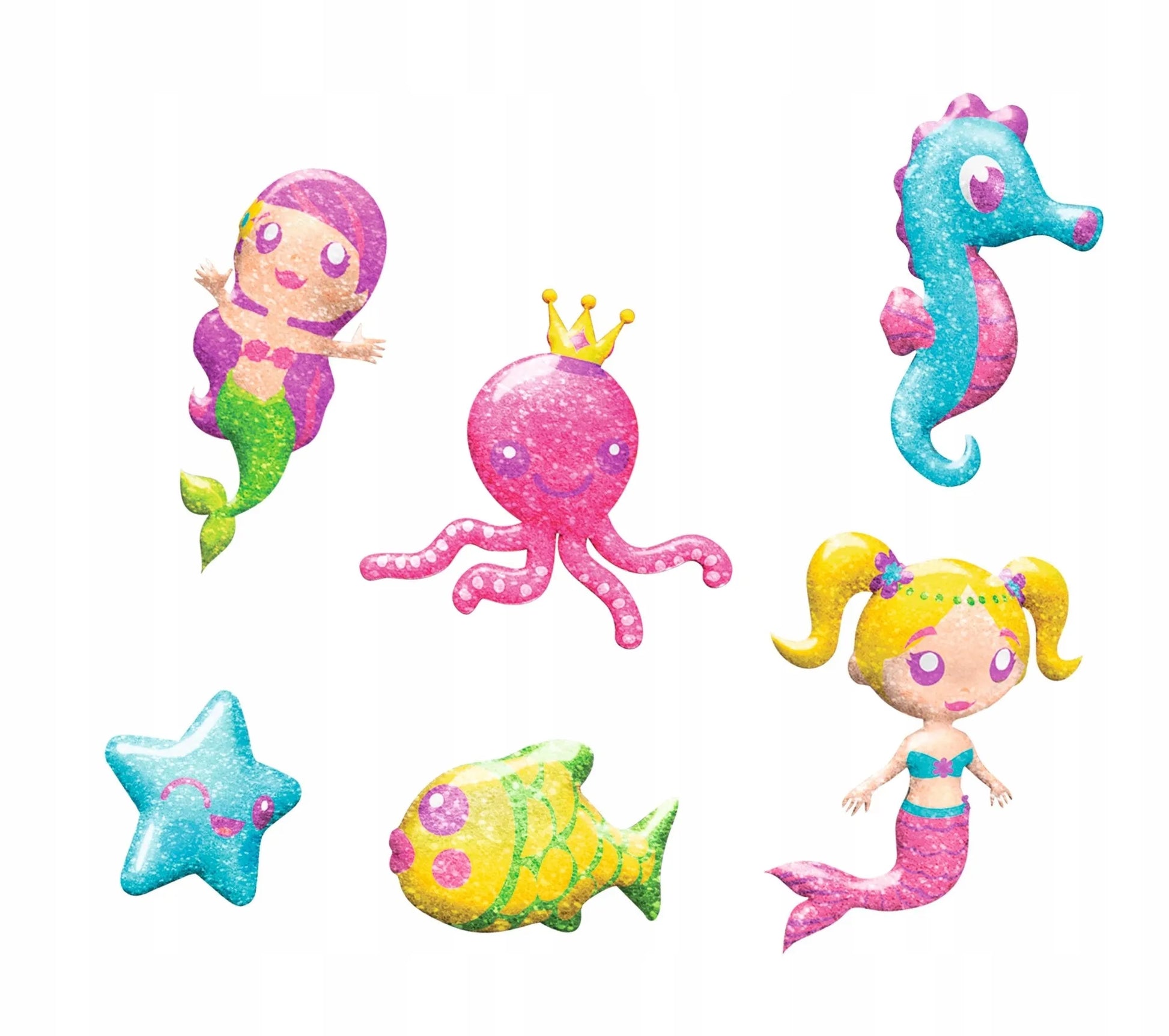 AQUA GELZ didelis kūrybinis rinkinys „Magiškos undinėlės“ 3D figūrėlės: 6 geliai + priedai