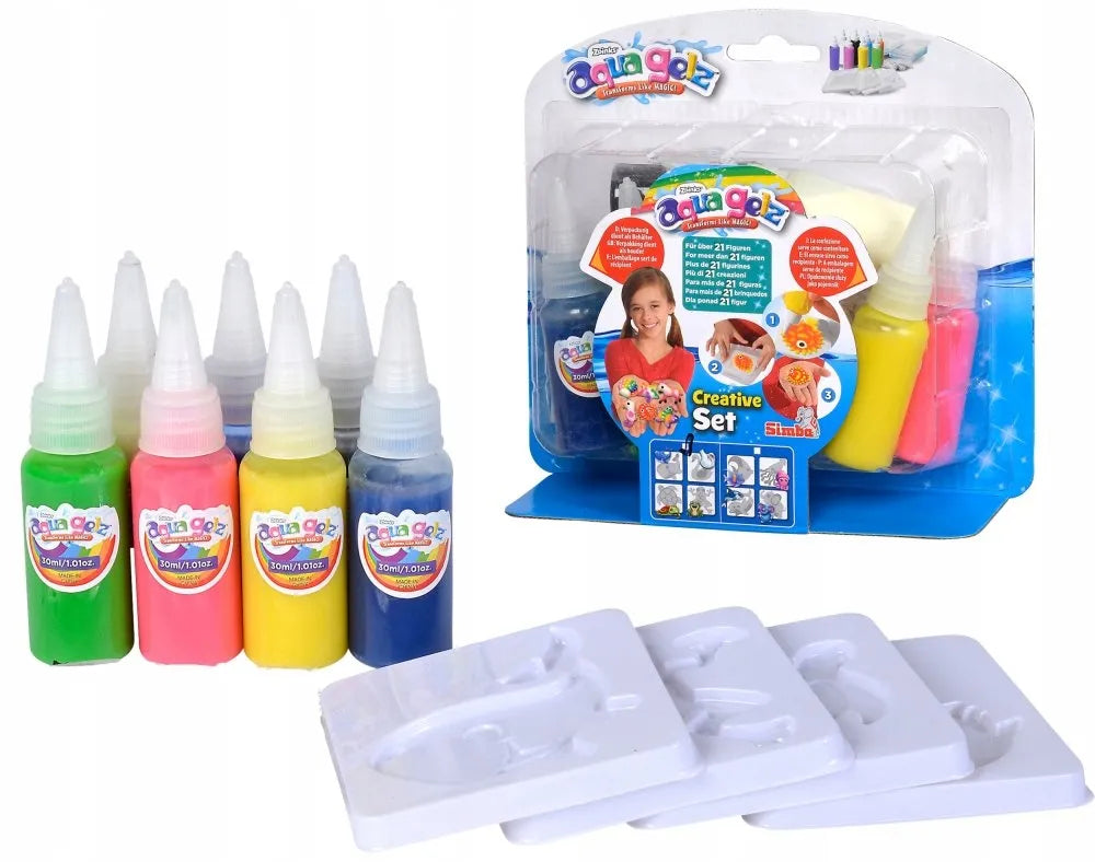 Aqua Gelz kūrybinis rinkinys 7 spalvų gelis jūrų gyvūnų formelės Simba