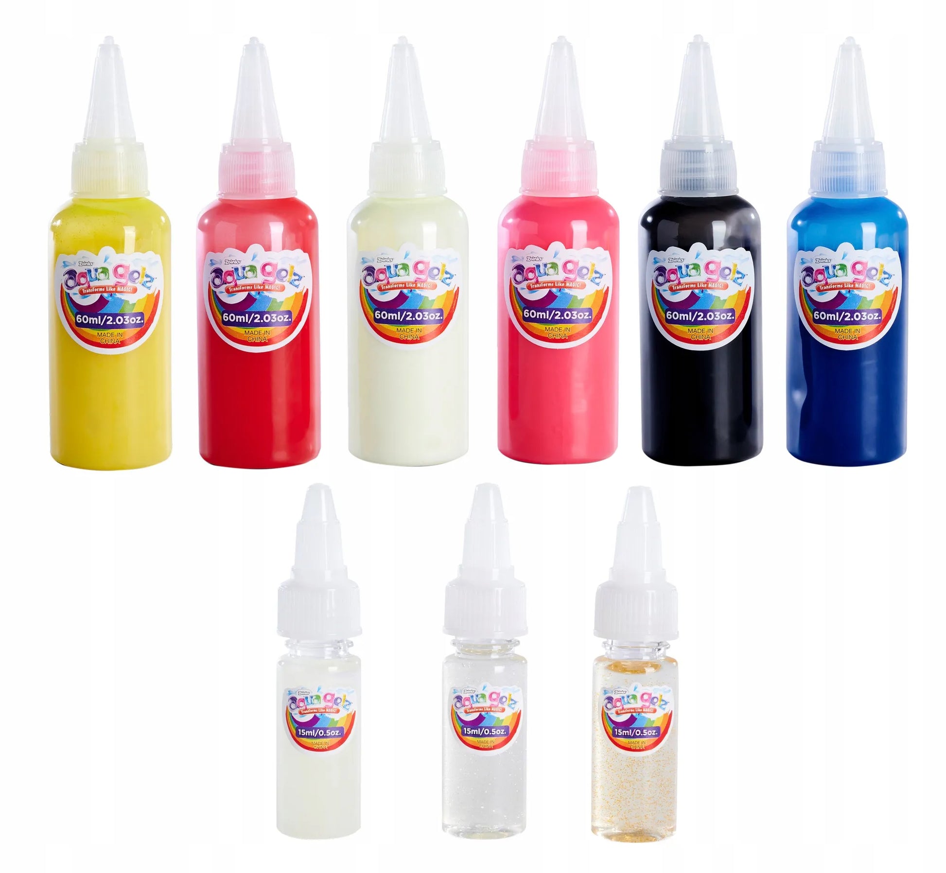 AQUA GELZ kūrybinis rinkinys „Deluxe“, 9 spalvų šviečiantis gelis