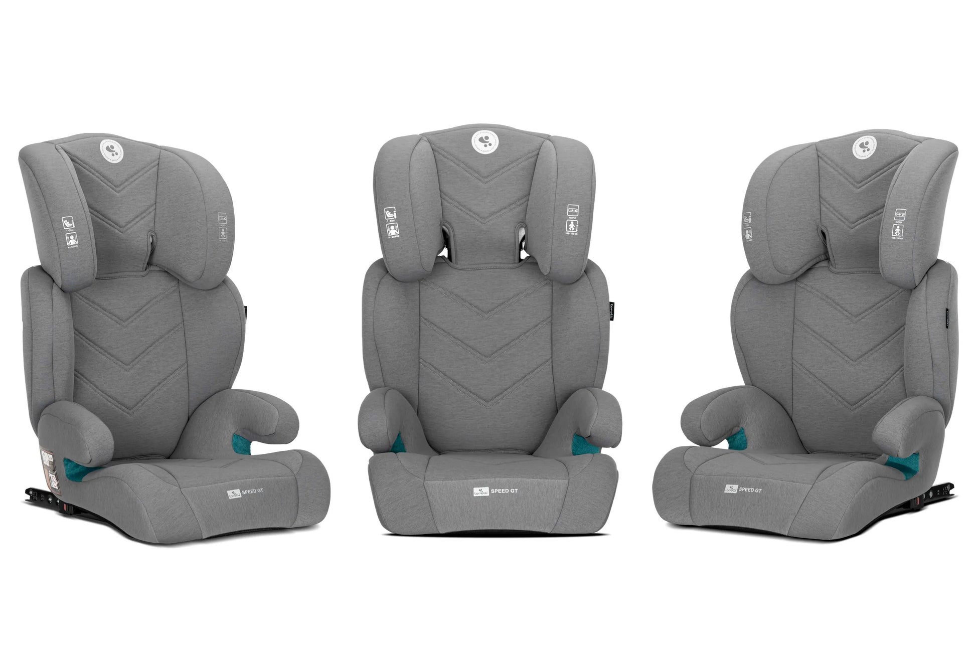 Automobilinė kėdutė 15-36 kg ISOFIX i-Size Lorelli Speed GT 100-150 cm pilka