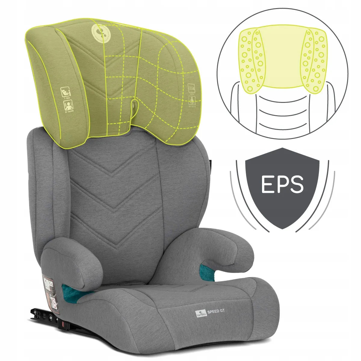 Automobilinė kėdutė 15-36 kg ISOFIX i-Size Lorelli Speed GT 100-150 cm pilka