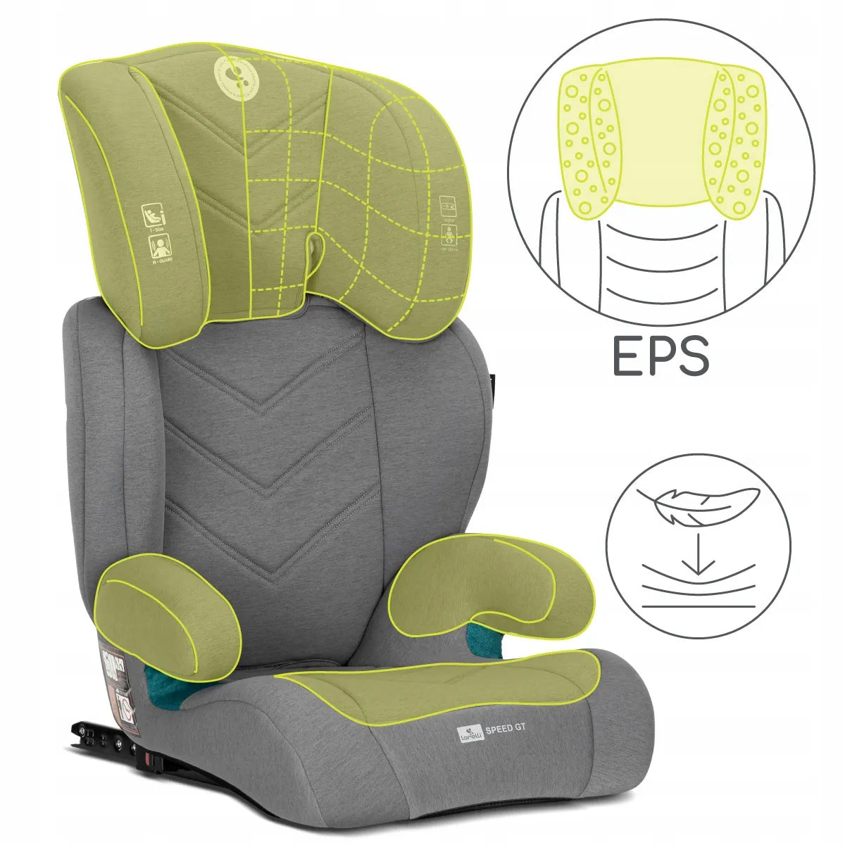 Automobilinė kėdutė 15-36 kg ISOFIX i-Size Lorelli Speed GT 100-150 cm pilka