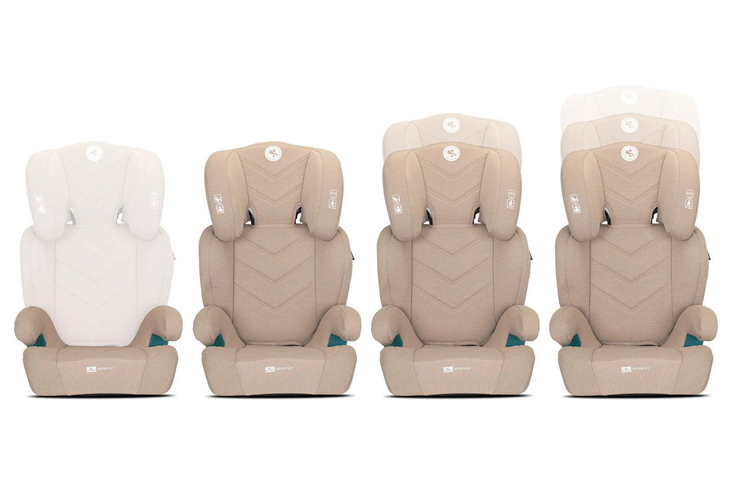 Automobilinė kėdutė 15-36 kg ISOFIX i-Size Lorelli Speed GT 100-150cm smėlio spalvos