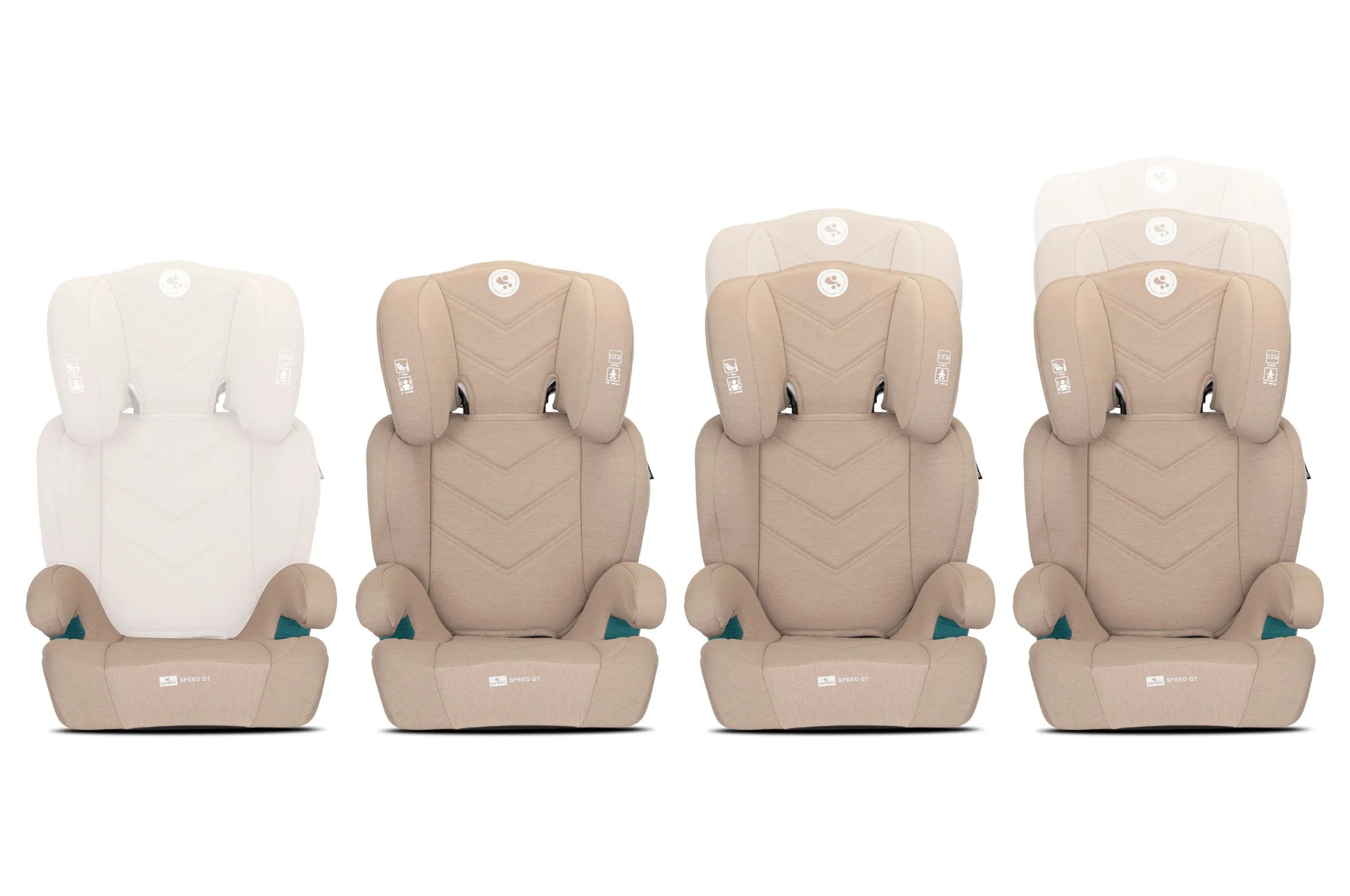 Automobilinė kėdutė 15-36 kg ISOFIX i-Size Lorelli Speed GT 100-150cm smėlio spalvos