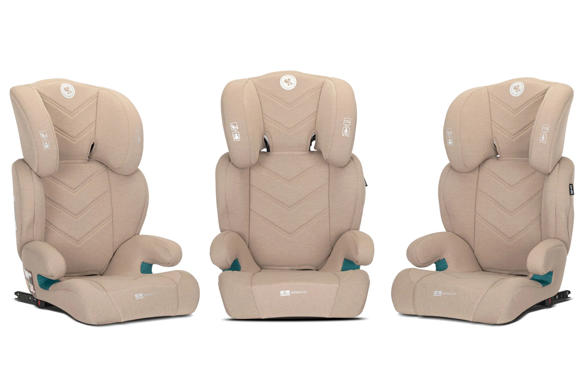 Automobilinė kėdutė 15-36 kg ISOFIX i-Size Lorelli Speed GT 100-150cm smėlio spalvos