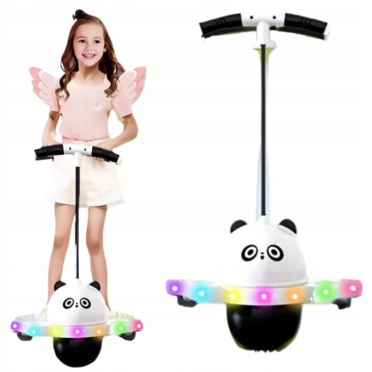 BestHurt Pogo Ball kamuolys šokinėjimui su rankena vaikams LED Panda + pompa