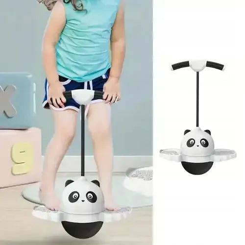 BestHurt Pogo Ball kamuolys šokinėjimui su rankena vaikams LED Panda + pompa