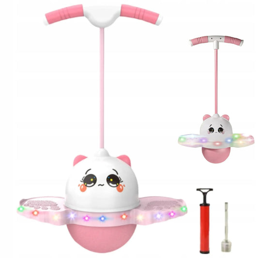 BestHurt Pogo Ball šokinėjimo kamuolys su rankena vaikams LED Panda + pompa