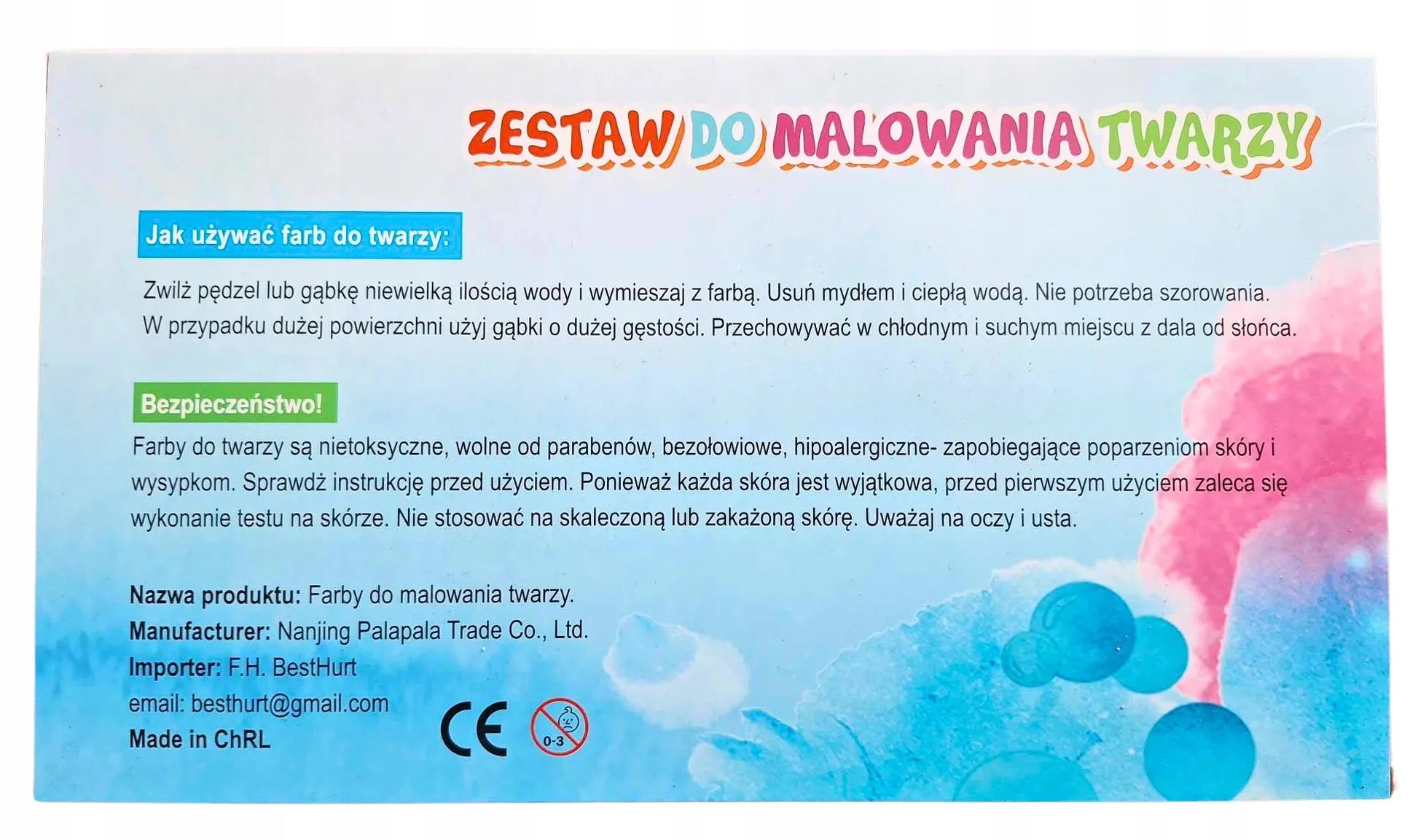 BestHurt veido dažų ir plaunamų tatuiruočių rinkinys vaikams su šablonais XXXL
