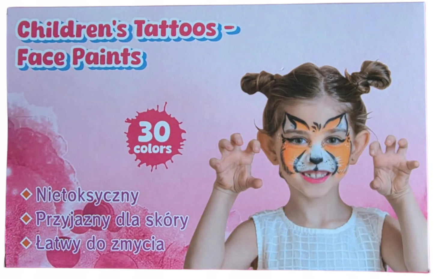 BestHurt veido dažų ir plaunamų tatuiruočių rinkinys vaikams su šablonais XXXL