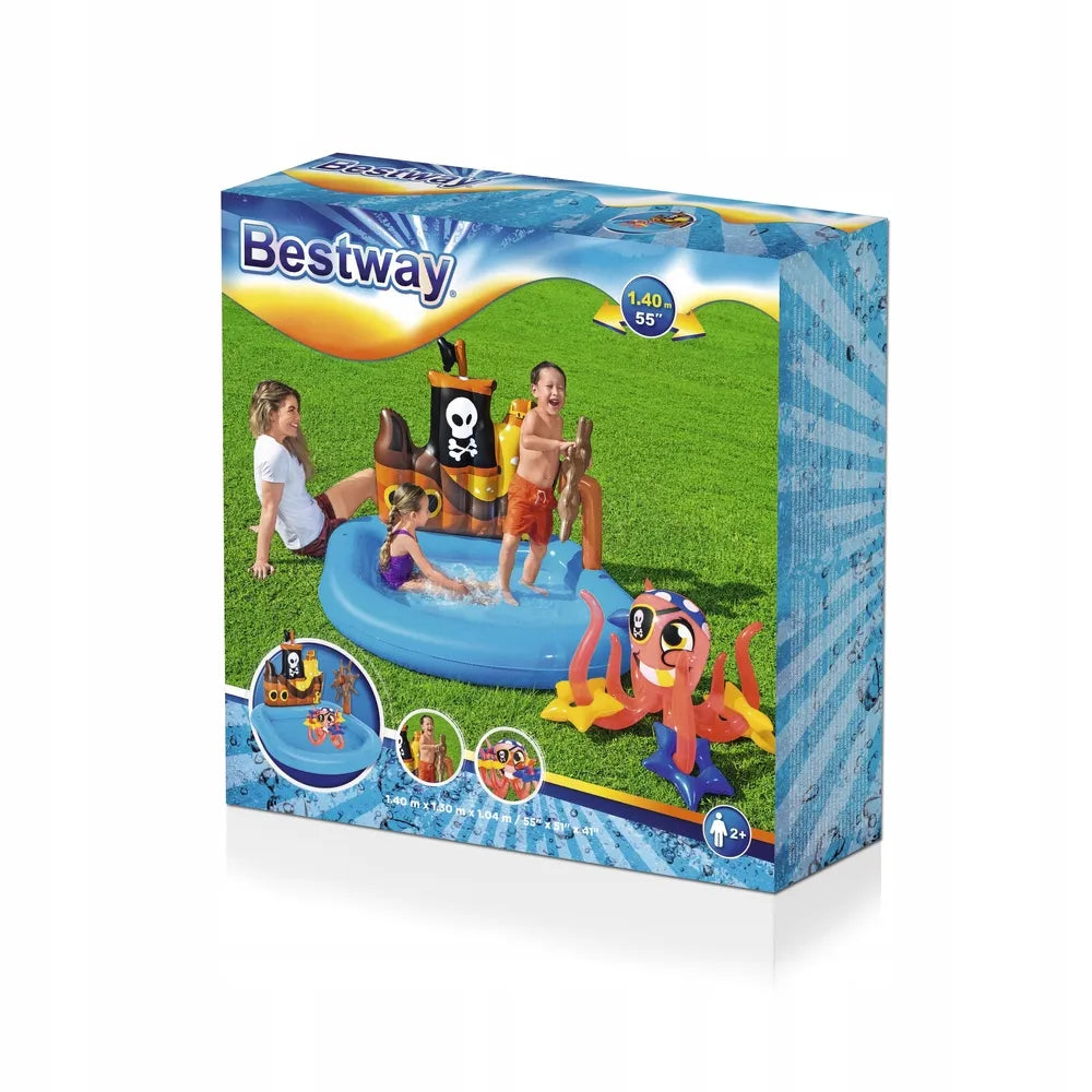 Bestway pripučiamas žaidimų baseinas Piratas 140x130x104cm B52211