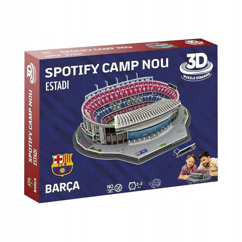 Stadiono Camp Nou 3D Dėlionė – FC Barcelona Klubo Modelis, 98 El.