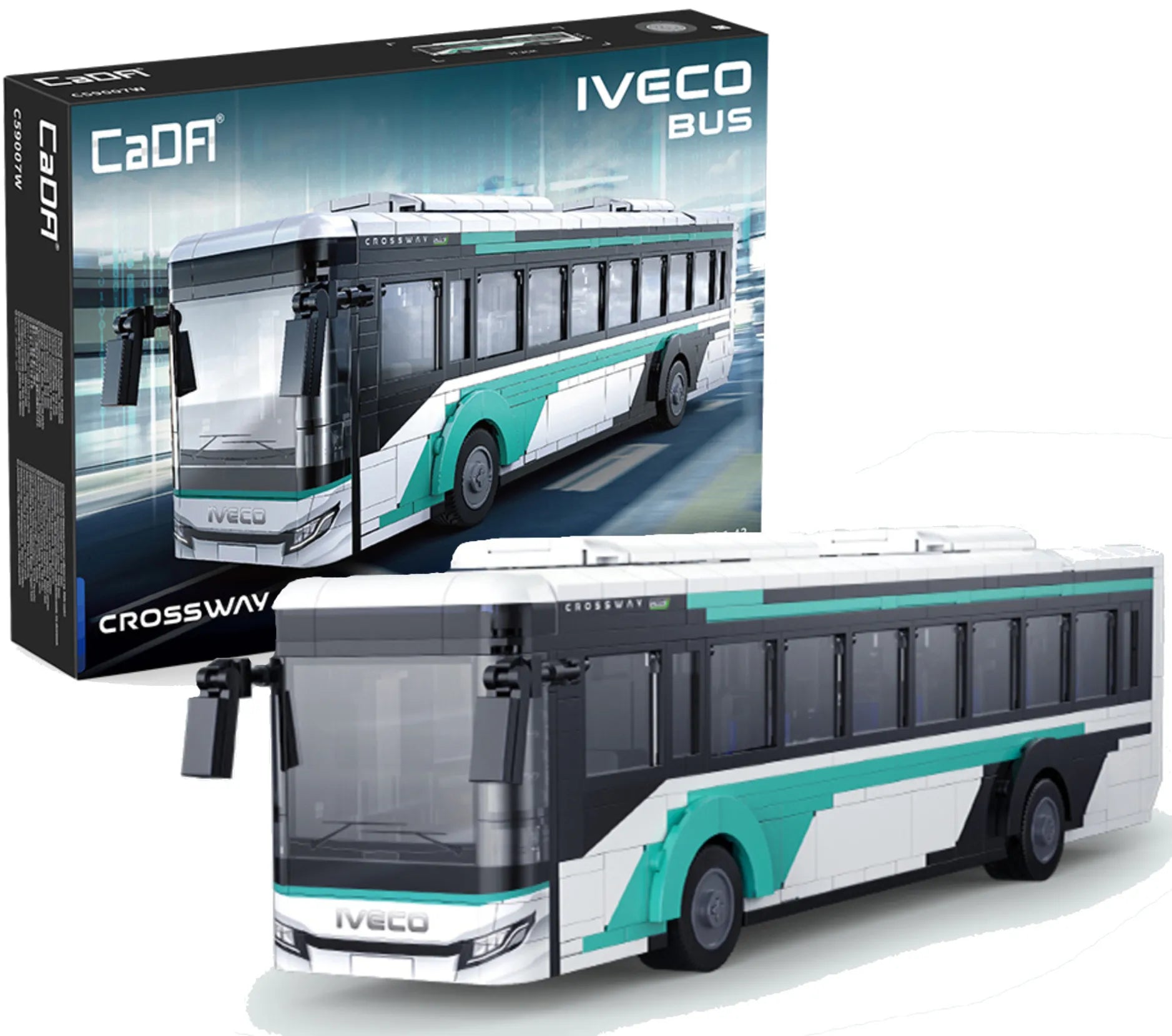 CaDA konstravimo kaladėlių rinkinys Miesto autobusas IVECO Transport Crossway