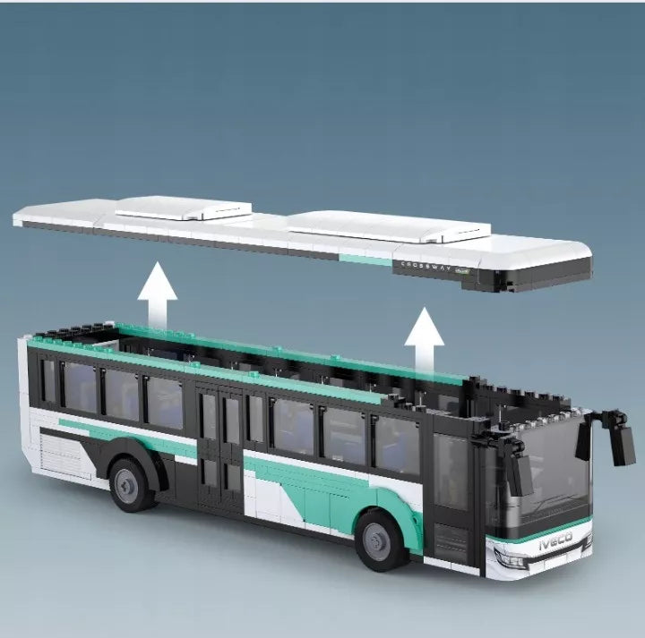 CaDA konstravimo kaladėlių rinkinys Miesto autobusas IVECO Transport Crossway