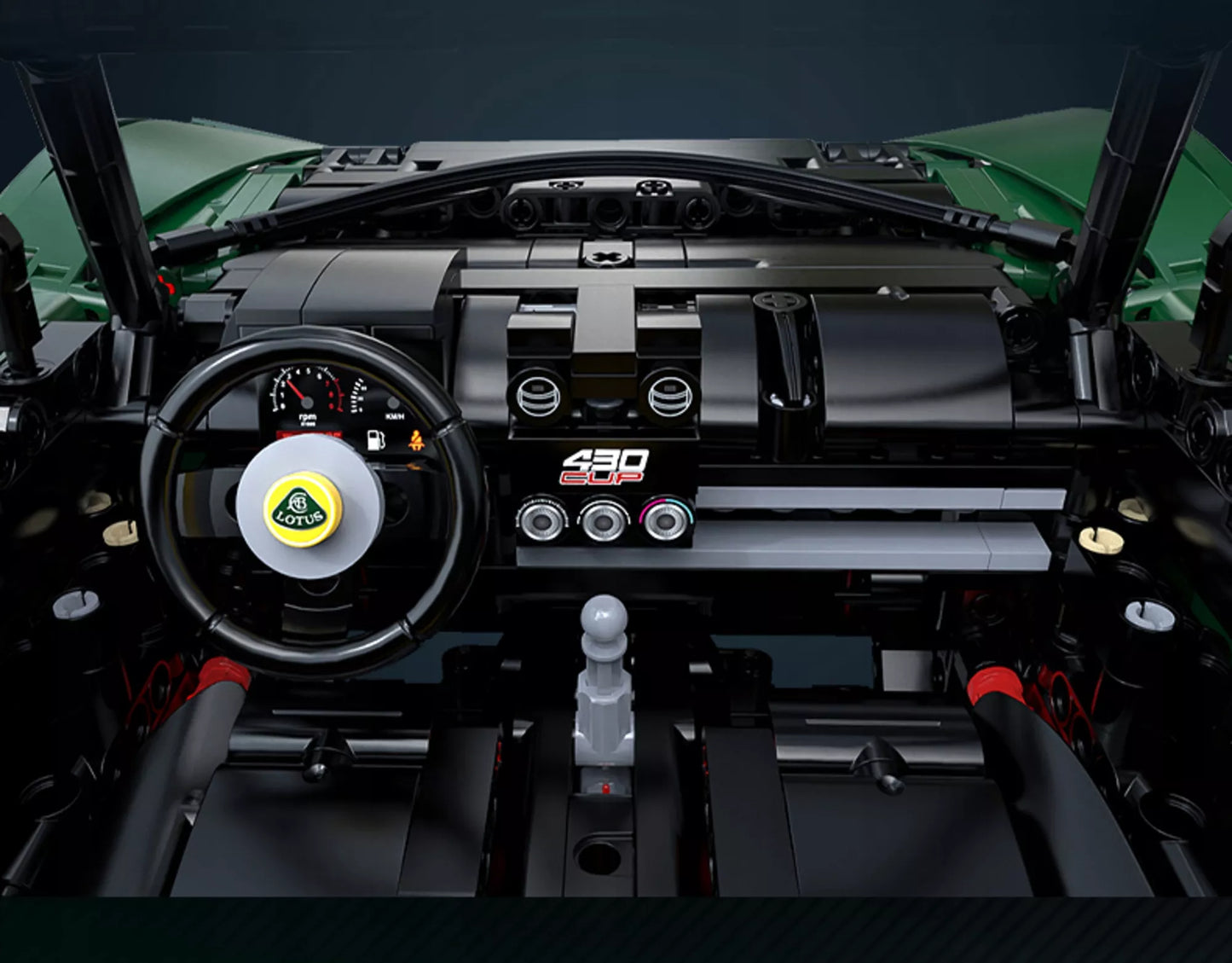 CaDA konstravimo rinkinys Lotus Exige Cup 430 1:8 automobilis