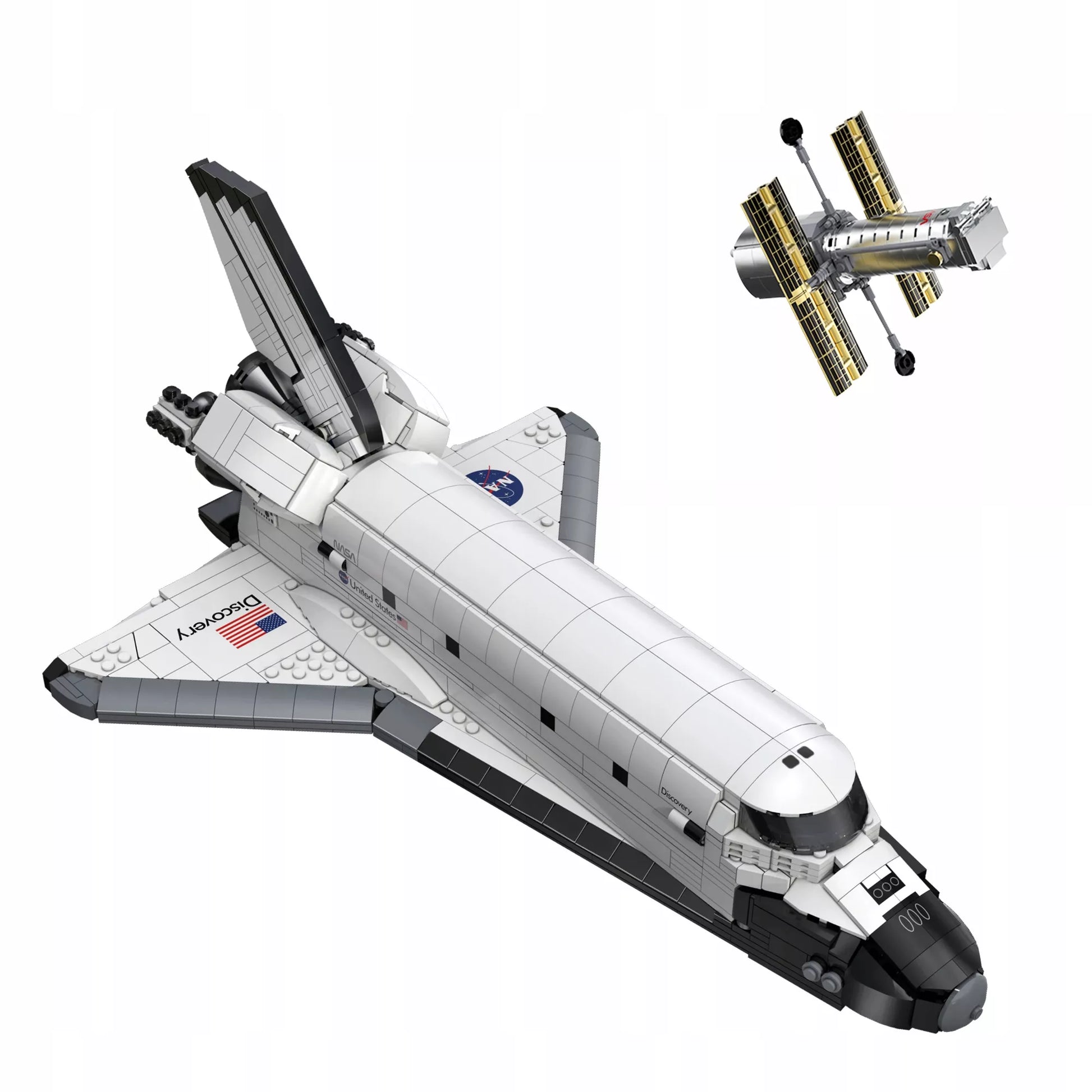 CaDA NASA erdvėlaivio Discovery modelio konstravimo rinkinys