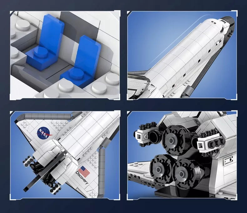 CaDA NASA erdvėlaivio Discovery modelio konstravimo rinkinys