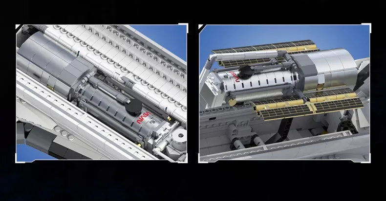 CaDA NASA erdvėlaivio Discovery modelio konstravimo rinkinys