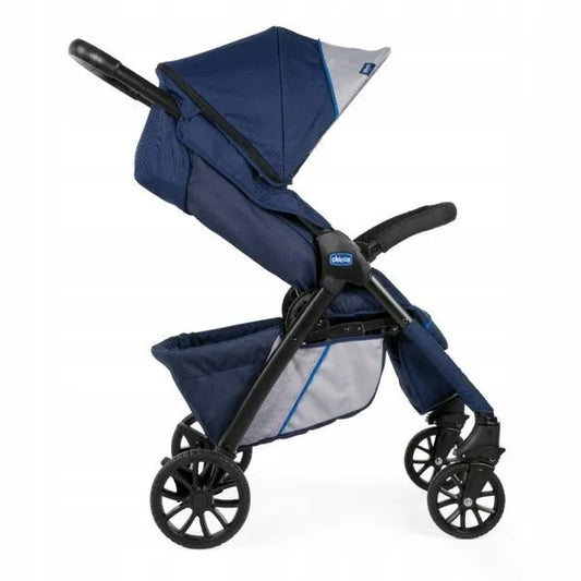 CHICCO KWIK ONE BLUE PRINT sportinis vežimėlis