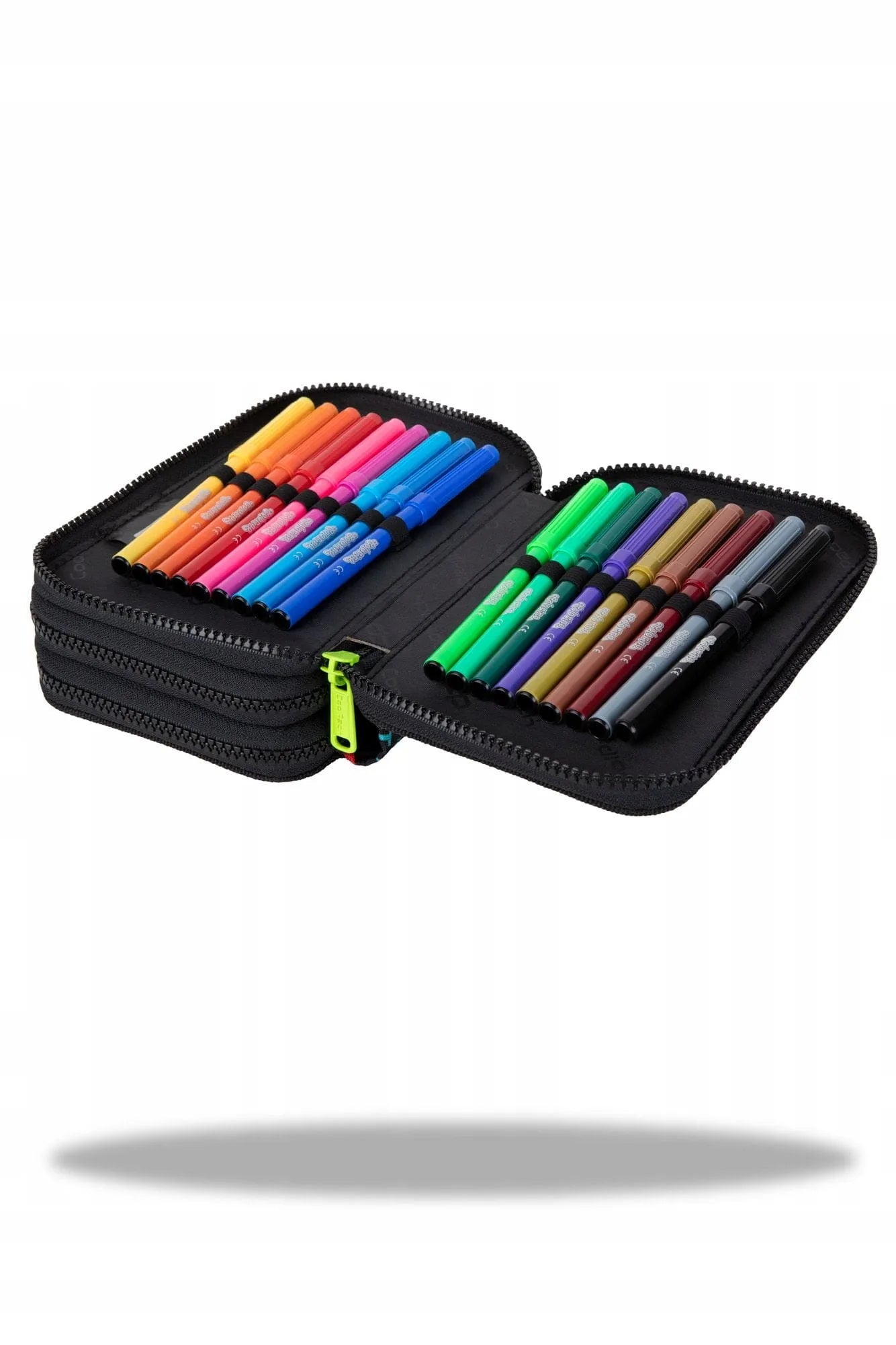 COOLPACK trijų skyrių mokyklinis penalas su priemonėmis