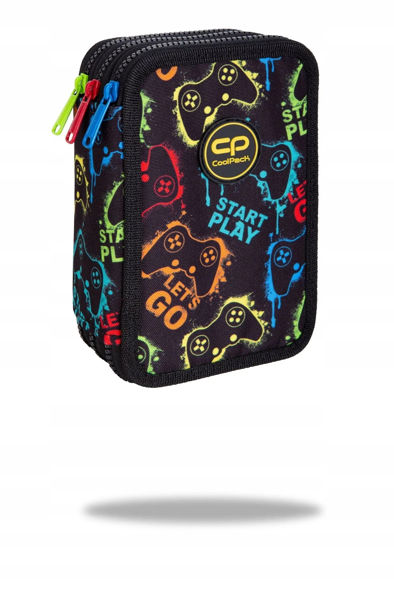 COOLPACK trijų skyrių mokyklinis penalas su priemonėmis