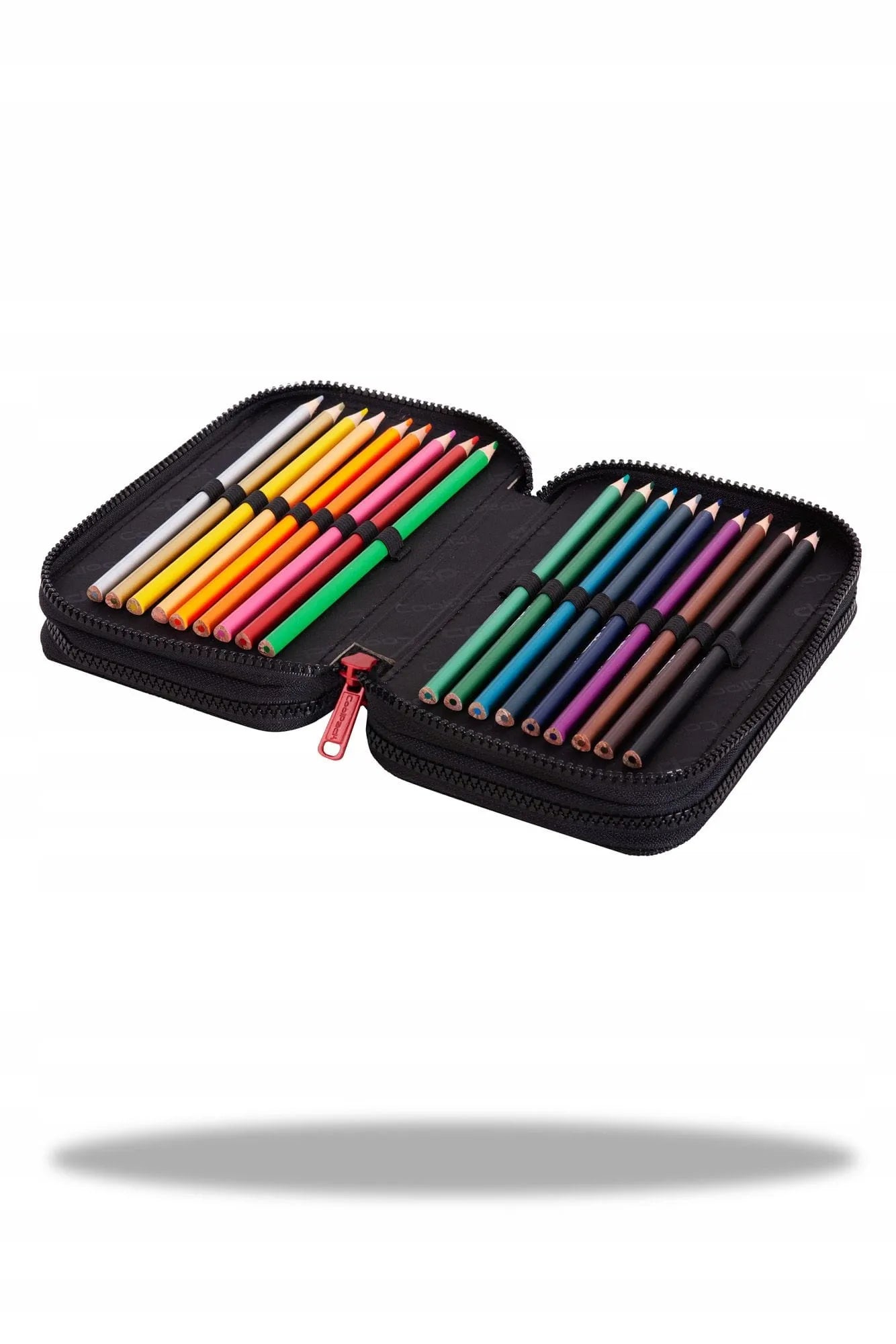 COOLPACK trijų skyrių mokyklinis penalas su priemonėmis