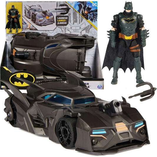 DC COMICS Batman figūrėlės rinkinys 10 cm + Crusader Batmobile 4+