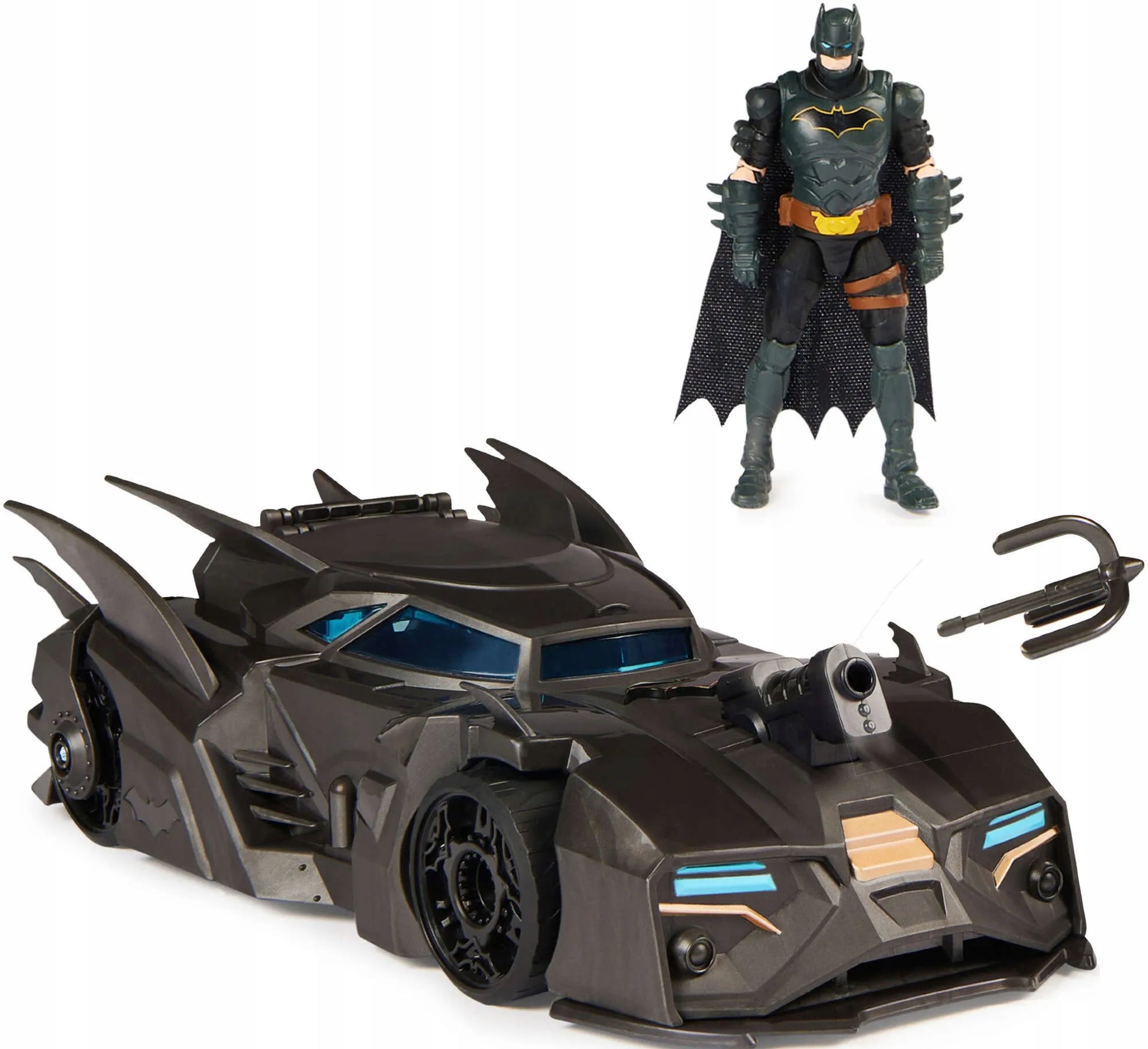 DC COMICS Batman figūrėlės rinkinys 10 cm + Crusader Batmobile 4+