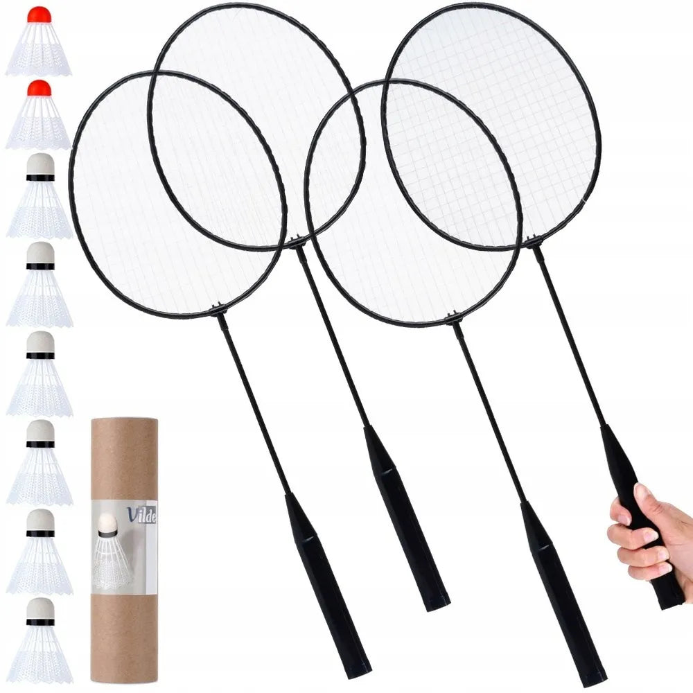 Didelis BADMINTONO RINKINYS raketės šaudyklės XXL žaidimo komplektas