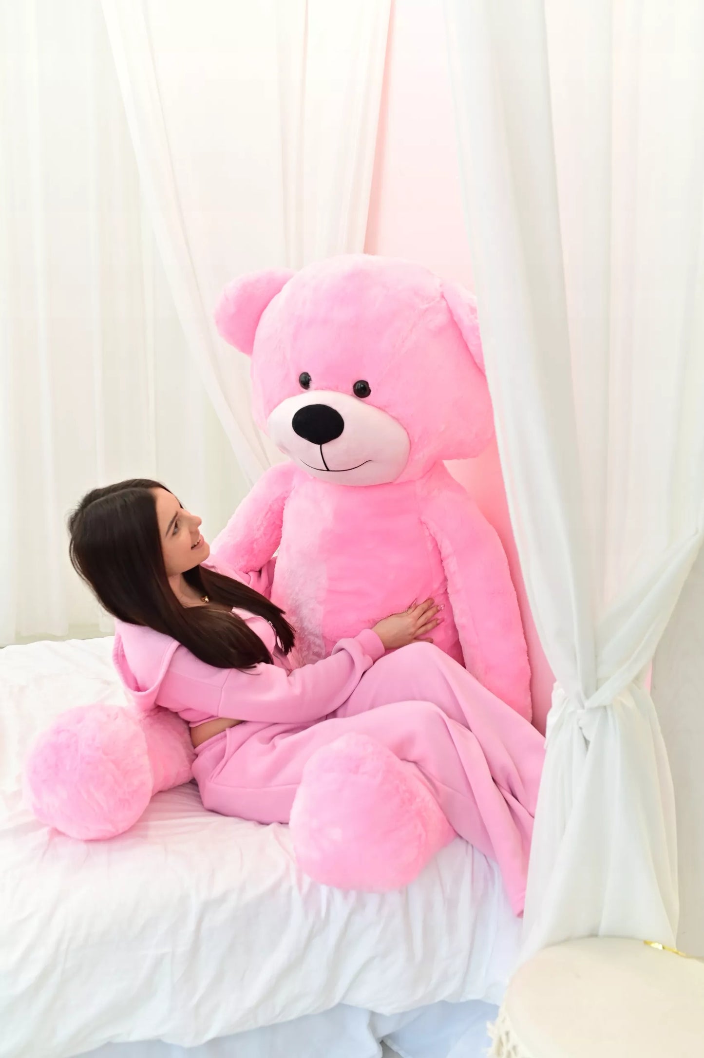 Didelis pliušinis meškinas 220 cm PLIUŠINIS ŽAISLAS MASKOTĖ MILŽINAS