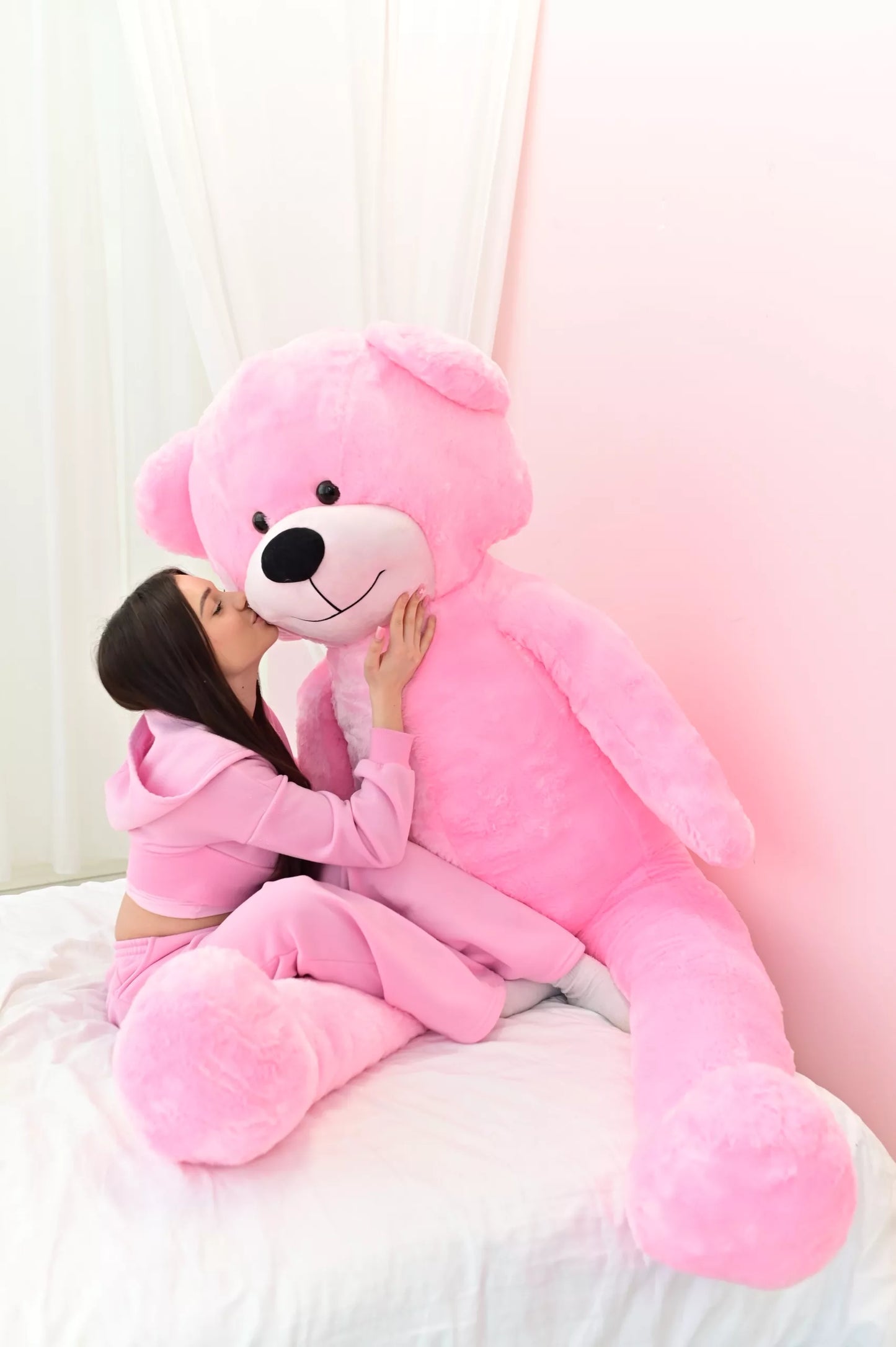 Didelis pliušinis meškinas 220 cm PLIUŠINIS ŽAISLAS MASKOTĖ MILŽINAS