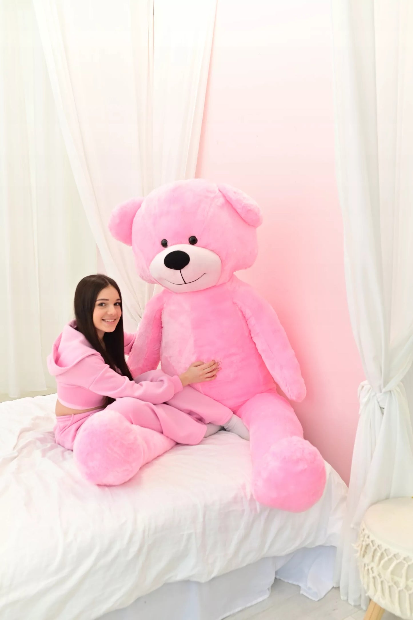 Didelis pliušinis meškinas 220 cm PLIUŠINIS ŽAISLAS MASKOTĖ MILŽINAS