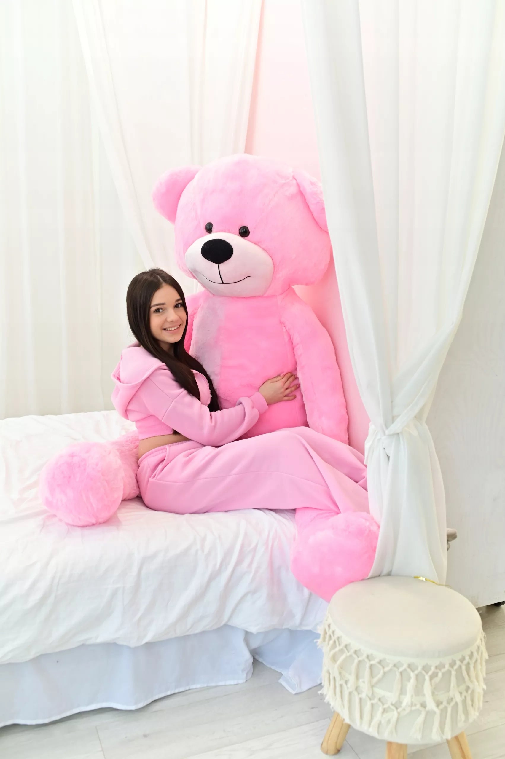 Didelis pliušinis meškinas 220 cm PLIUŠINIS ŽAISLAS MASKOTĖ MILŽINAS