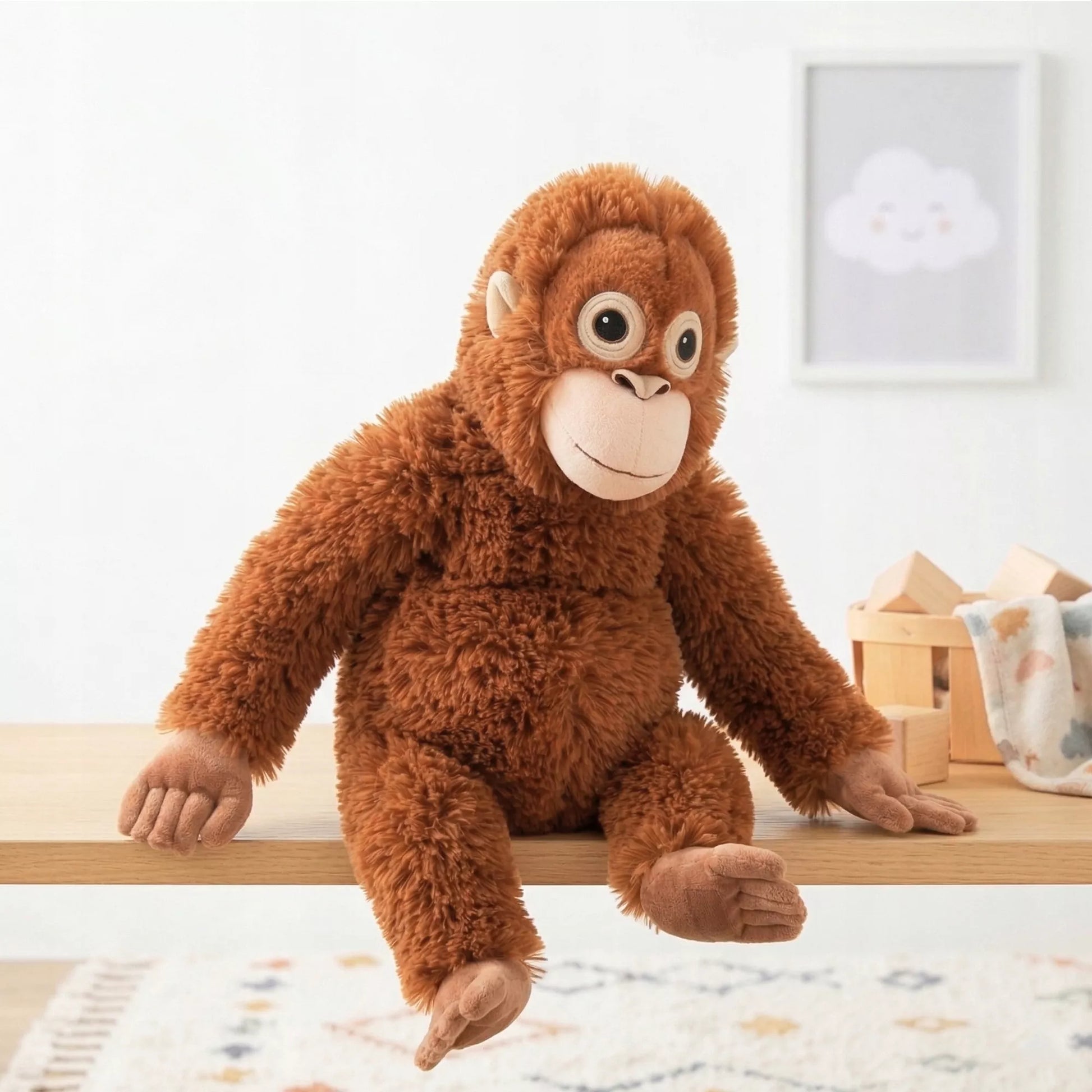 Didelis pliušinis orangutanas IKEA Djungelskog 66 cm