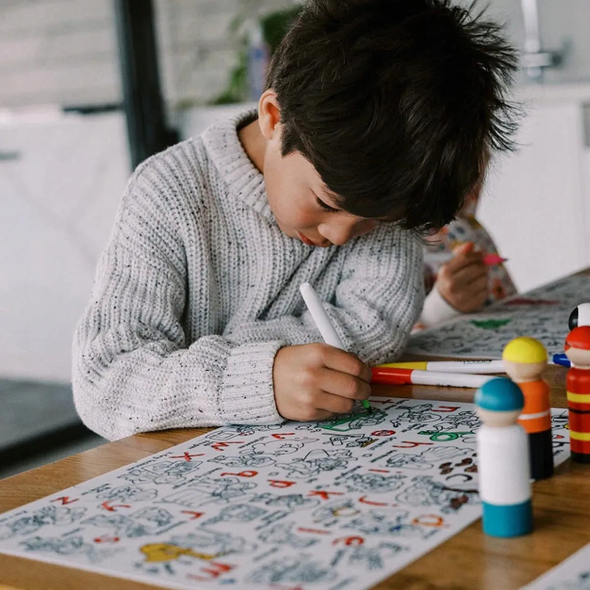 Didelis silikoninis HeyDoodle daugkartinis spalvinimo kilimėlis - Profesijos