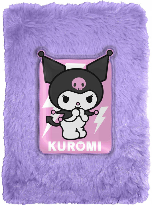 Dienoraštis / A5 / Užrašų knygelė / Pliušinis / Minkštas / Kuromi / Violetinis