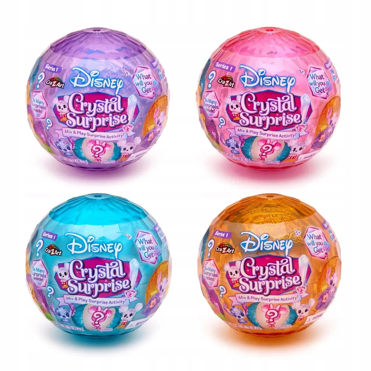 Disney staigmenos rutulys su spalvą keičiančia figūrėle, gleivėmis arba smėliu