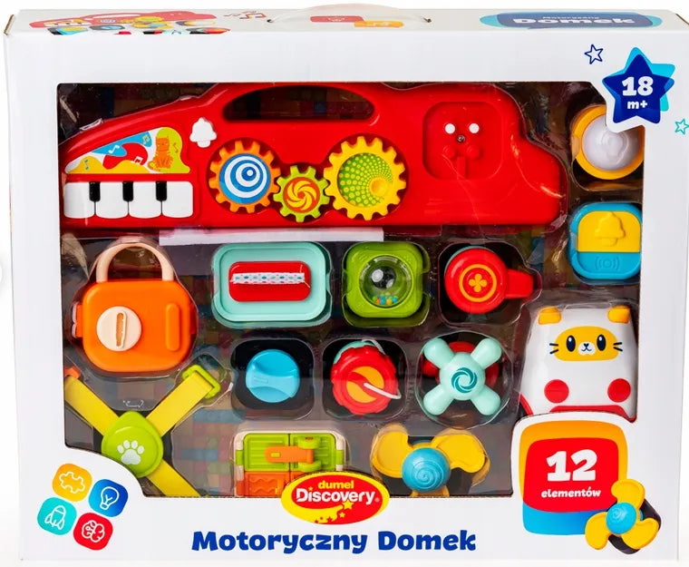 DUMEL lavinamasis žaislas motorikos namelis vaikams šviesa garsas 30816