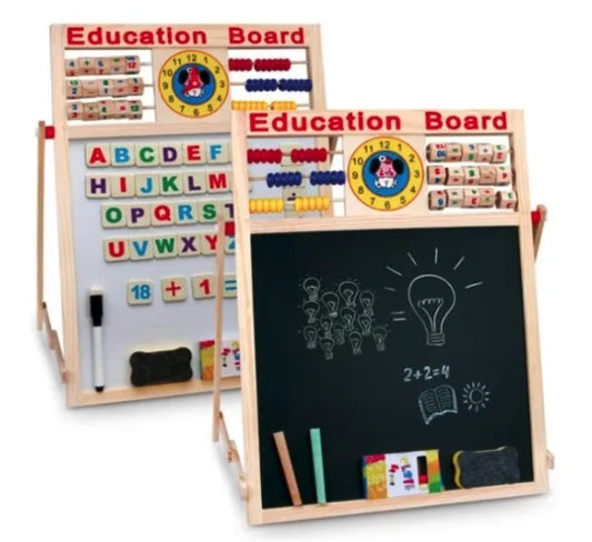 Dvipusis edukacinis daugiafunkcis 2in1 piešimo stovas