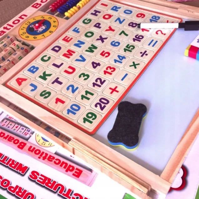 Dvipusis edukacinis daugiafunkcis 2in1 piešimo stovas