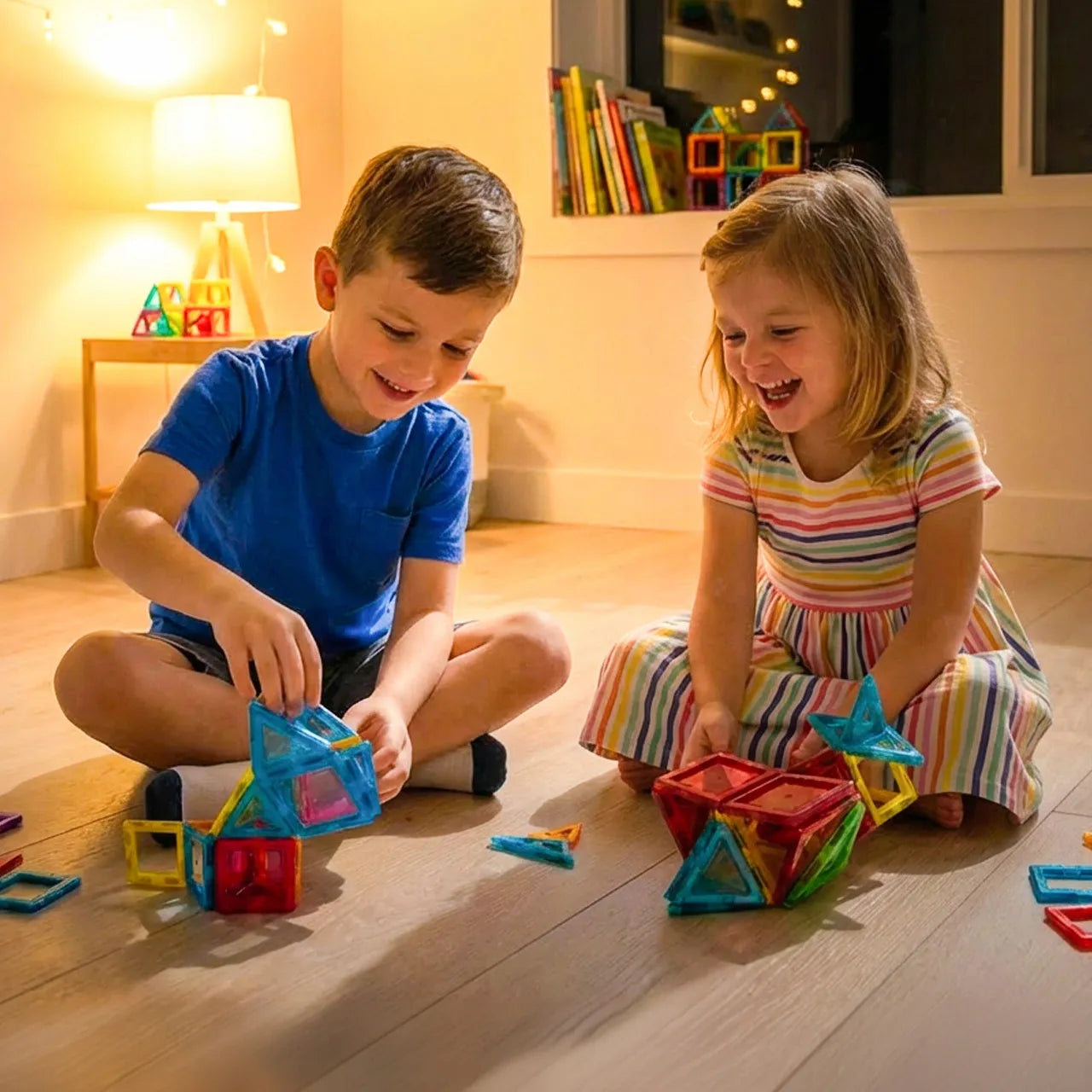 Edukacinės 3D magnetinės kaladėlės vaikams Malplay