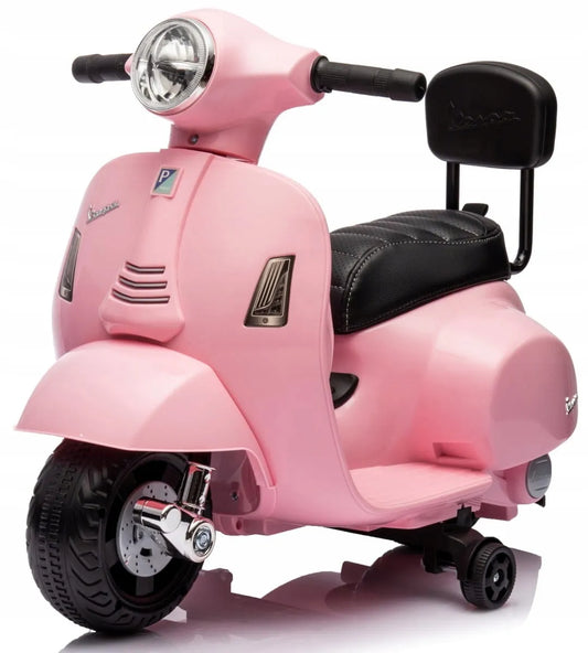 Elektrinis paspirtukas „Vespa“ vaikams su atlošu, rožinis