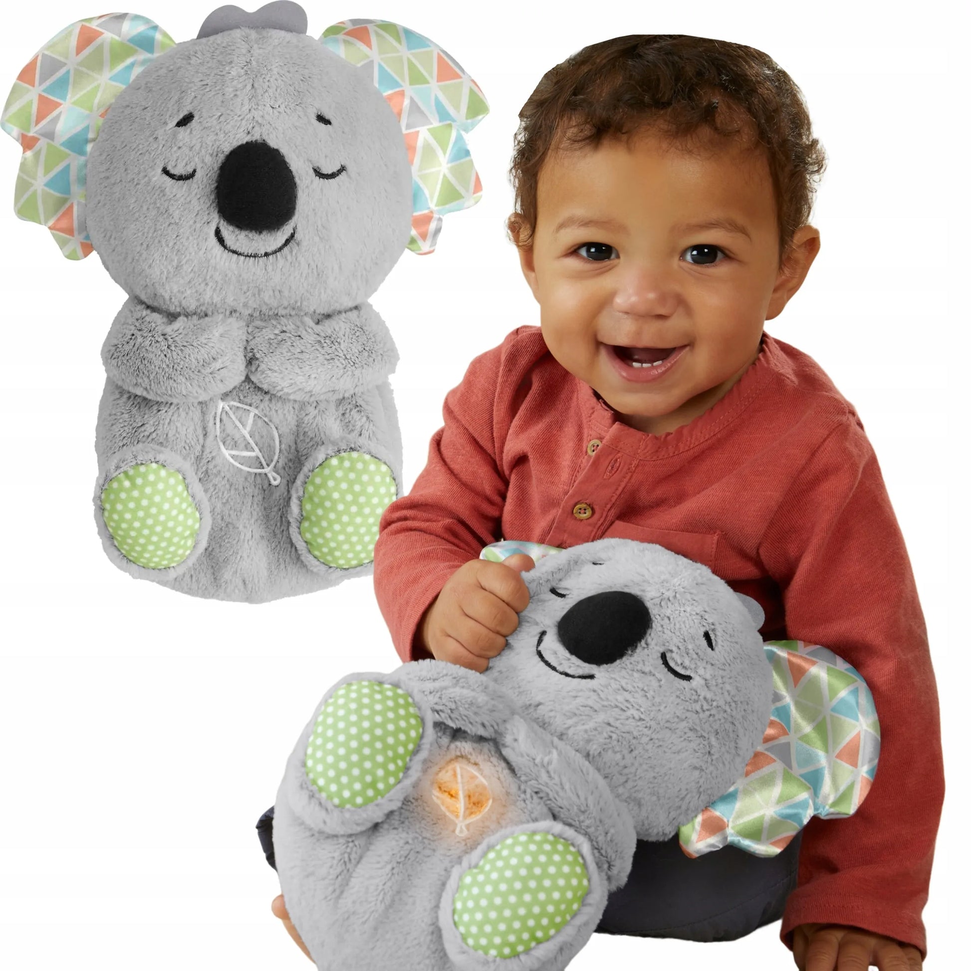 FISHER-PRICE mieganti koala – raminantis migdukas su garsais + kramtukas dovanų